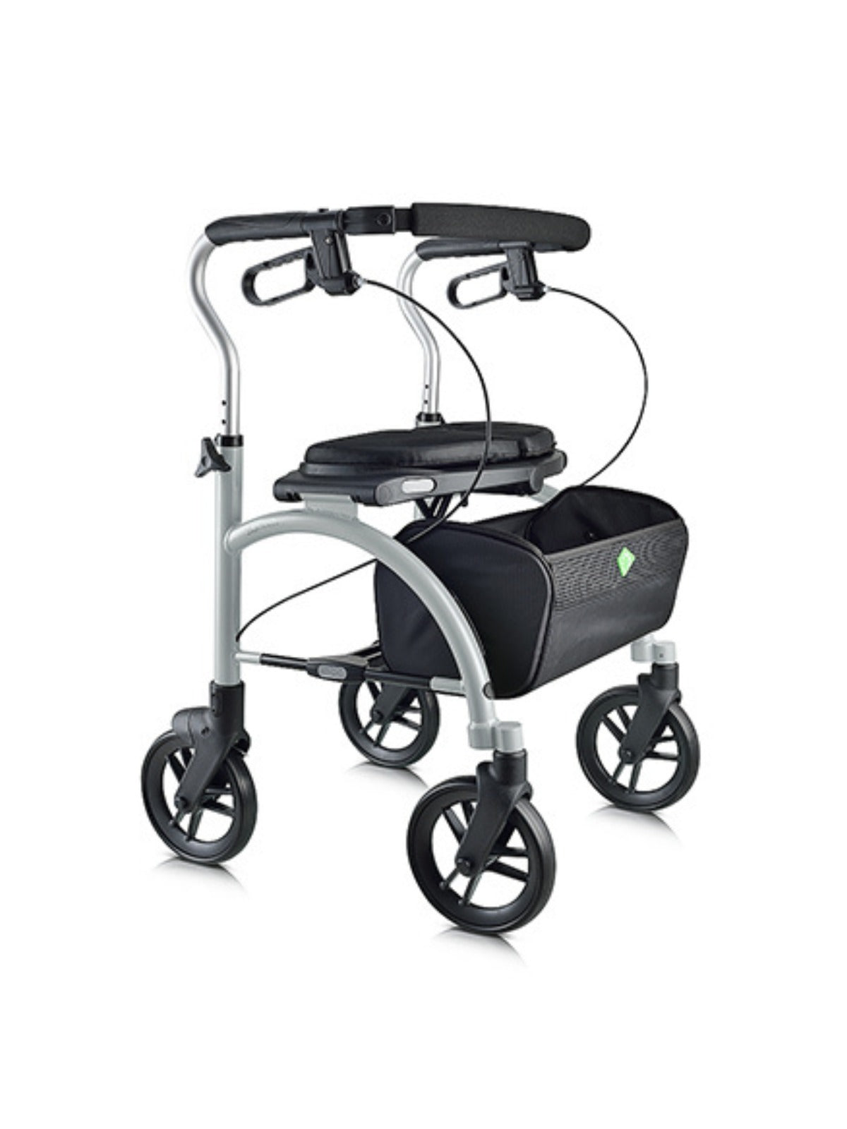 Silver Evolution Xpresso Lite rollator designed for everyday comfort and reliable mobility control.